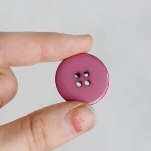 Purple Handmade Button Pin